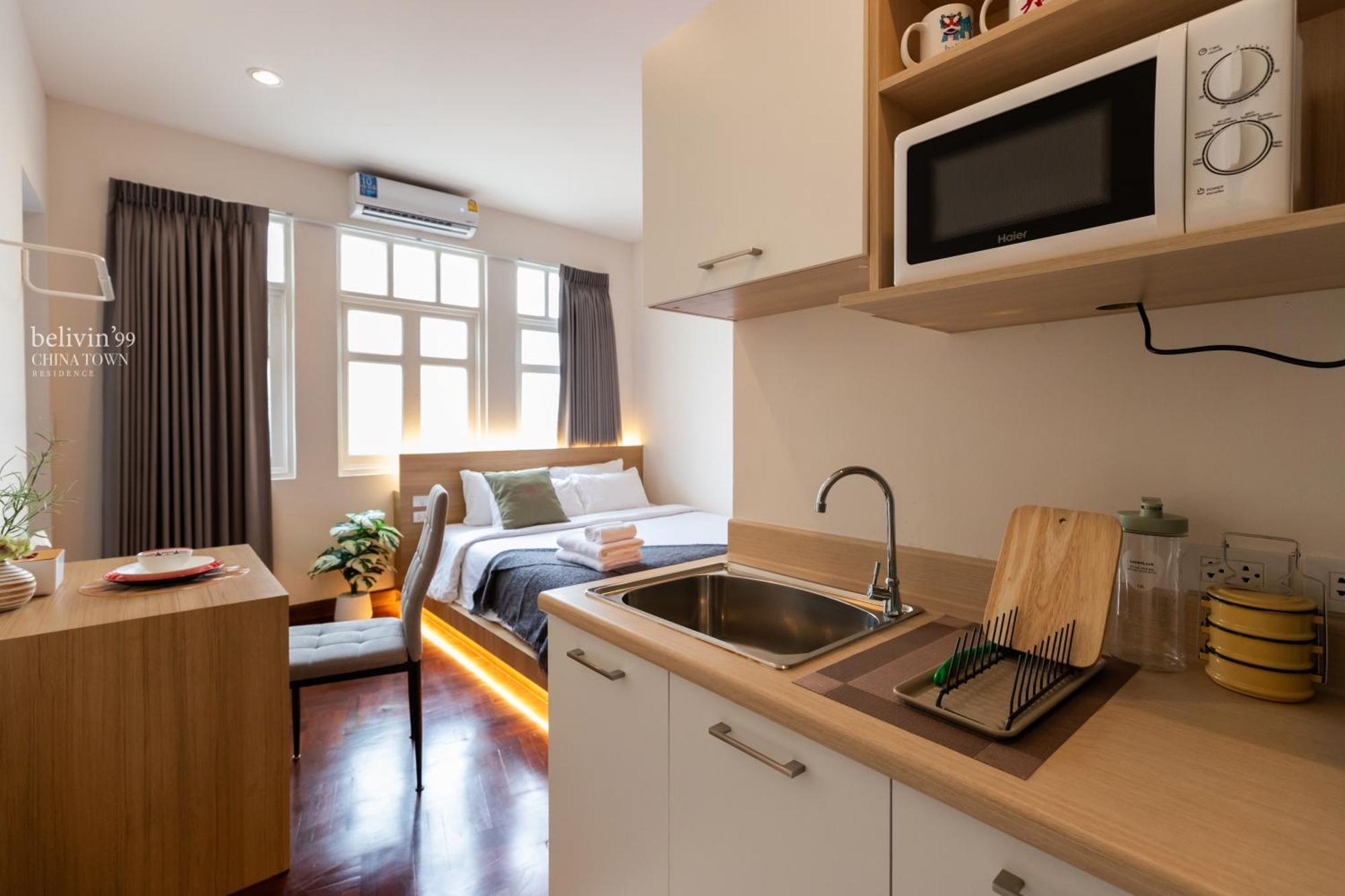 Belivin99 Residence Chinatown Bangkok Habitación foto
